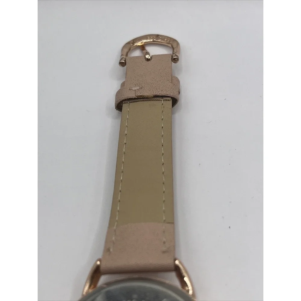 Accutime Women's Quartz Watch Rose Gold Case Pink Band-‎ New Battery
